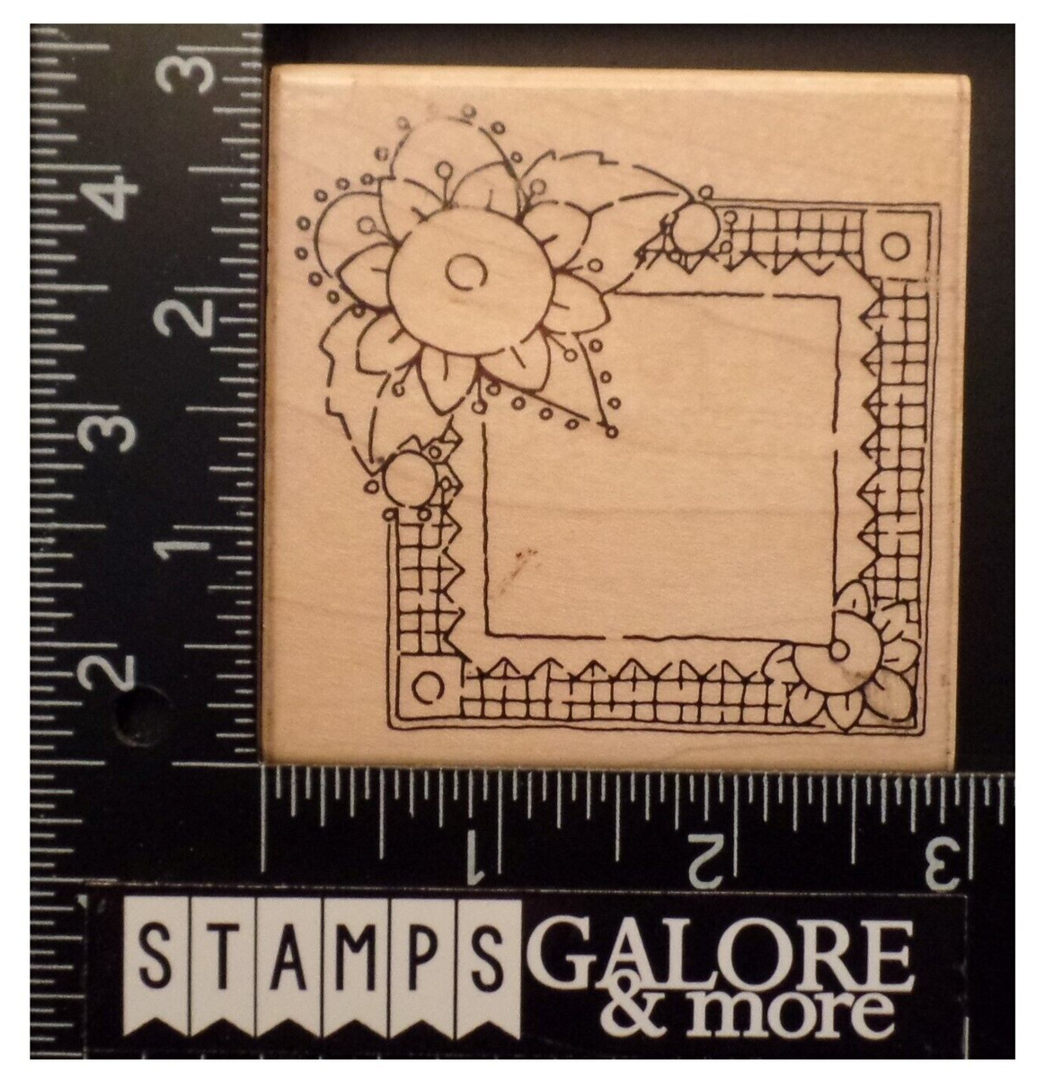 JRL Rubber Stamps QQ112 SUNFLOWER FRAME FLOWERS BORDER #352 | eBay