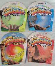 Lot of 4 - Tiny Groovy Wubble Tie Dye Bubble Ball & Red, Green + Blue NEW