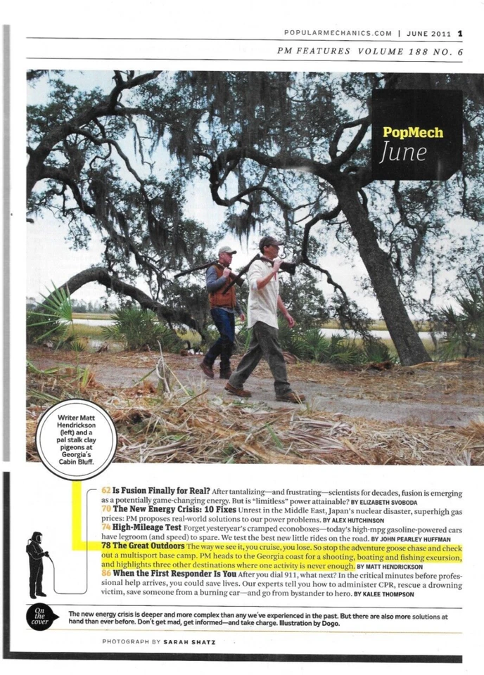 Popular Mechanics Magazine Energy Crisis Great Outdoors Cars Facing Disaster Foto 2 de 4