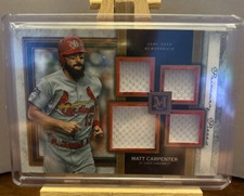 2020 Topps Museum Primary Pieces Matt Carpenter Quad Patch Card (74/75)