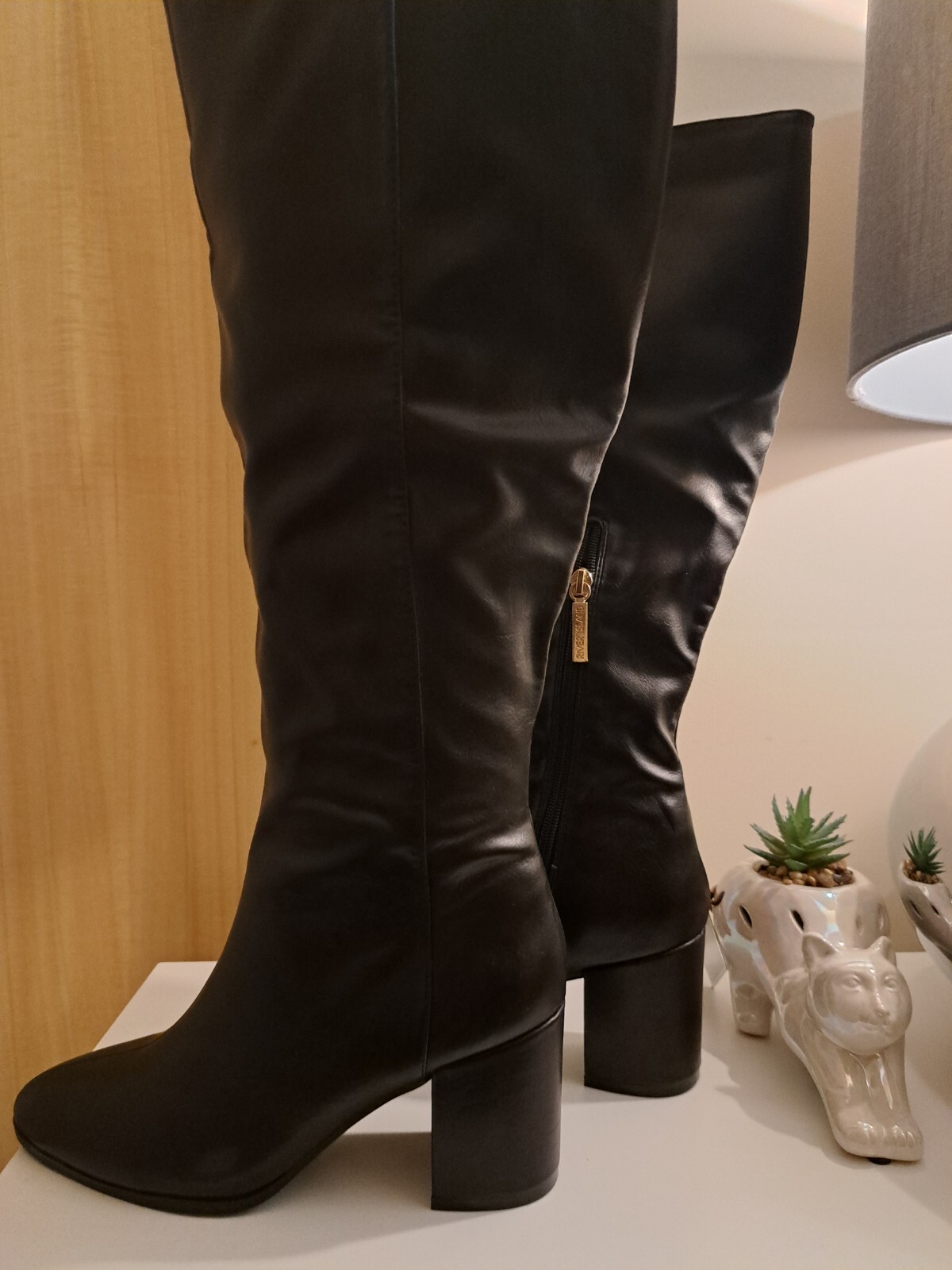 River Island Women's Knee High Boots Black Brand New (UK5 EU 38) eBay