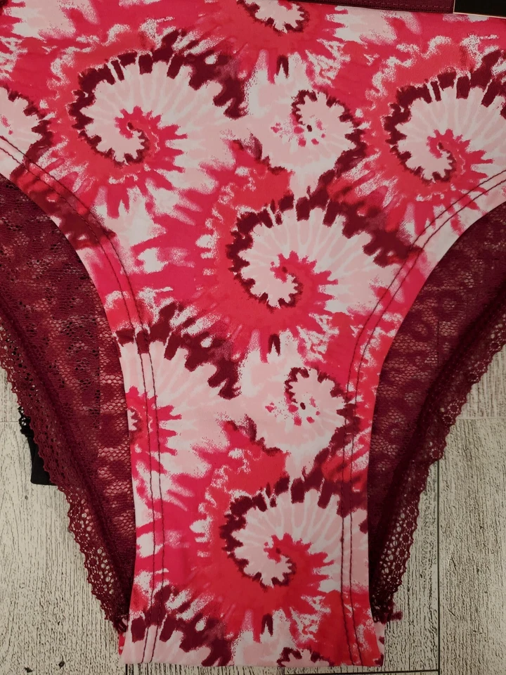 Joe Boxer 1X y 2X Tanga Bragas 3pk Ropa Interior con Encaje Sé Genial Sé Amable Sé Valiente Foto 2 de 4