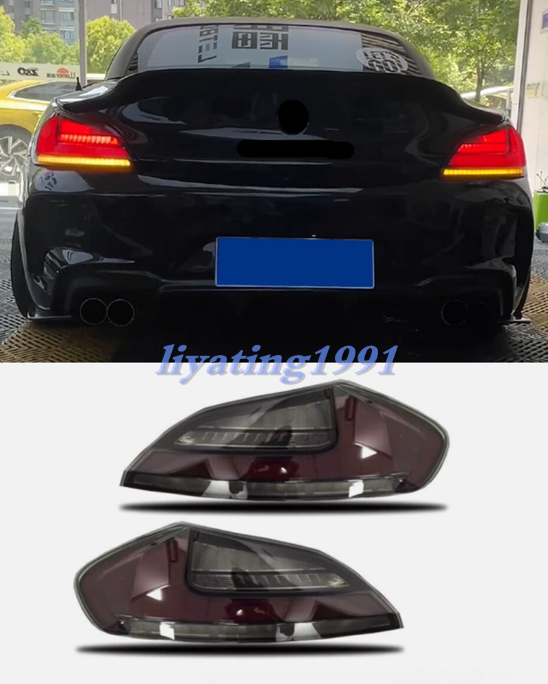 1 Pair LED Tail Lights For BMW Z4 E89 Red Lens Rear Lamp Assembly 2009