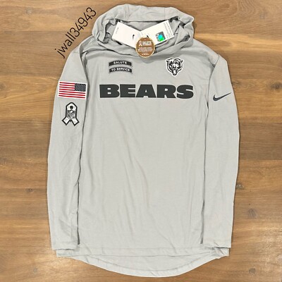 AUTHENTIC Nike Chicago Bears 2024 Salute to Service Men's Lightweight Hoodie NEW