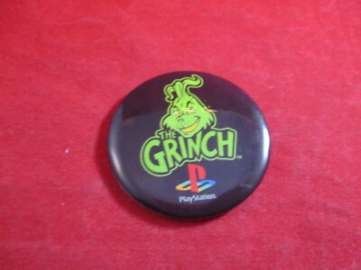 The Grinch Playstation 1 PS1 Promo Pin Button Pinback