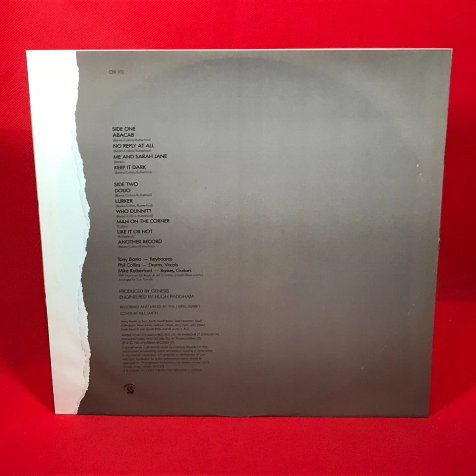 GENESIS Abacab 1981 UK vinyl LP + INNER Who Dunnit? original Phil Collins E - Image 3 of 4