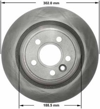 Disc Brake Rotor-Premium Brake Rotor fits 2012 Land Rover Range Rover Evoque