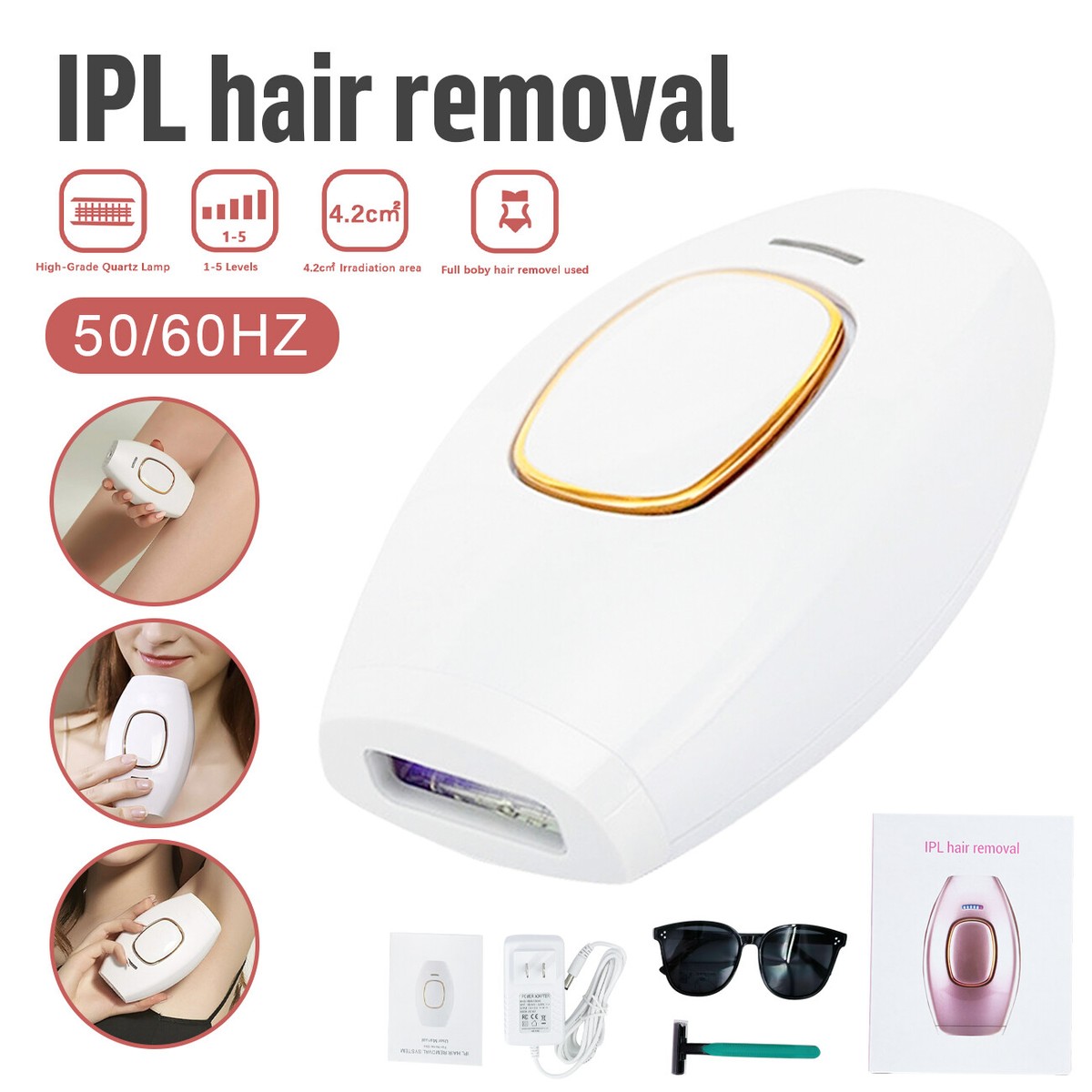 IPL Laser Hair Remover - Advanced, Portable Device for Body