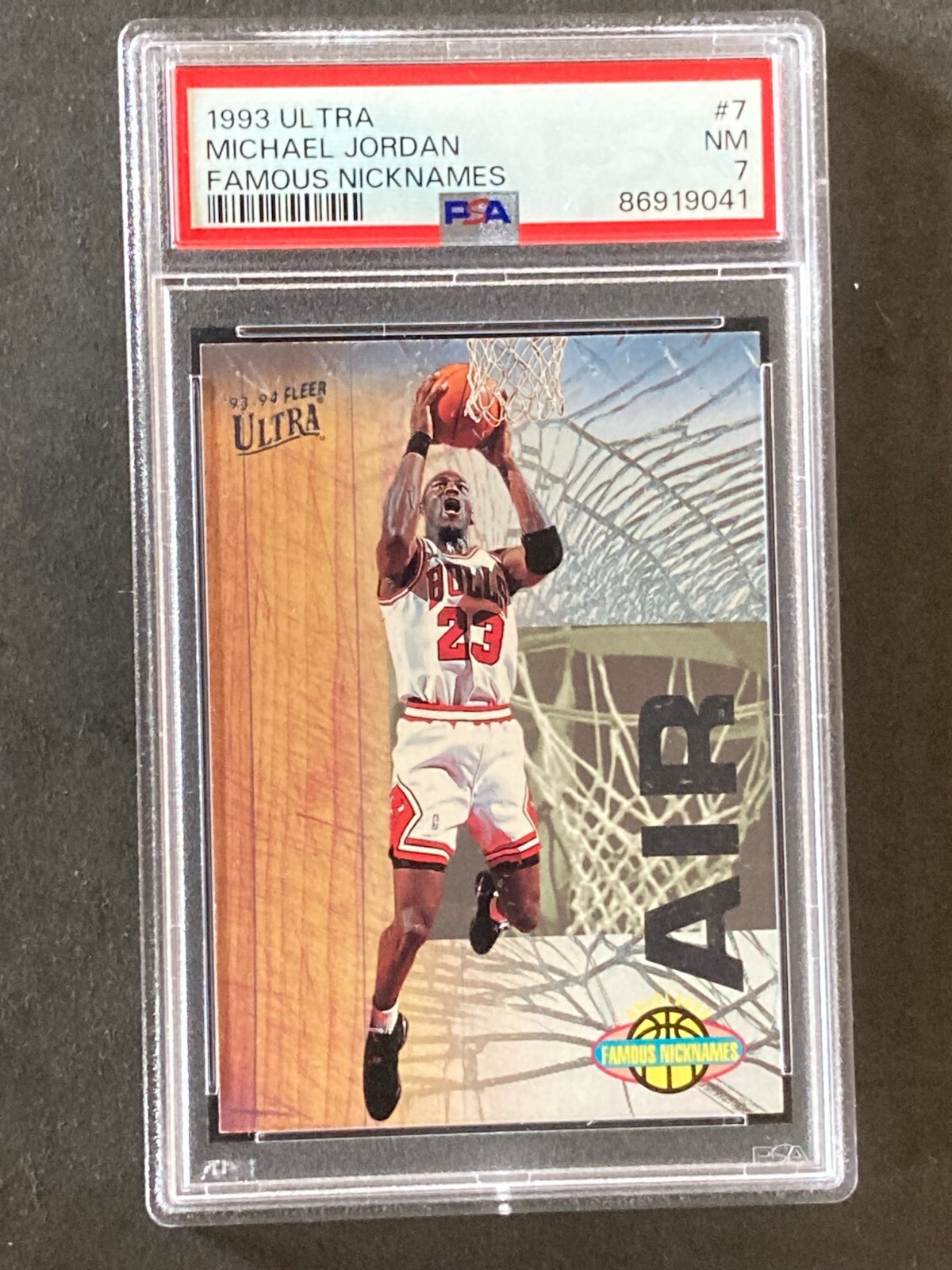 1993 Fleer Ultra Michael Jordan Famous Nicknames PSA 7