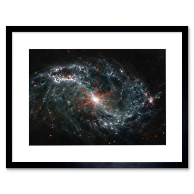NASA James Webb NGC 7496 Network Gas Dust Galaxies Gerahmter Kunstdruck Bild 9X7''
