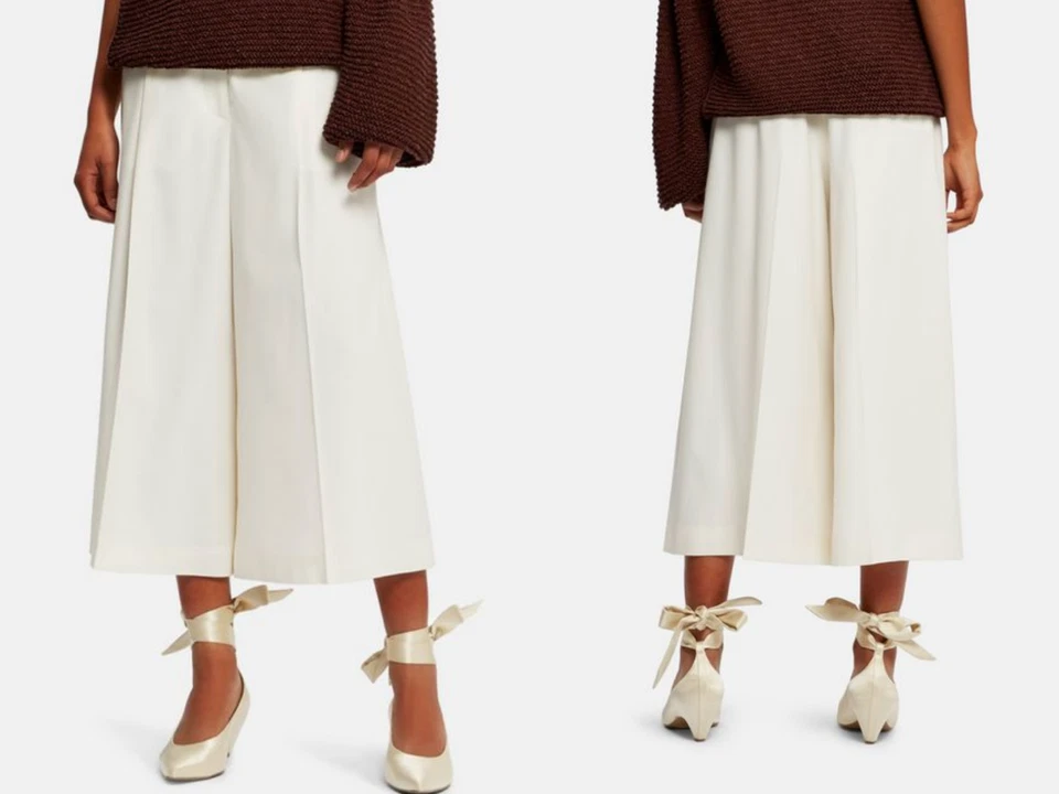 Stella Mccartney Icon Bow-tied Satin Silk Wrapped Ankle Pumps Schuhe Shoes 37