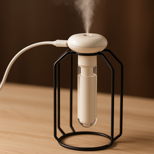 Mini USB Cool Mist Humidifier with Stand – Quiet, Portable, Auto Shut Off