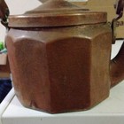 RARE ANTIQUE SMALL COPPER TEA KATTLE, 7 1/3" T W/HANDLE & 7" WIDEST, 1.8 LBS — photo 4