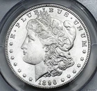 DMPL!  1896 P Morgan Silver Dollar $1, PCGS MS63 DMPL 90% Silver Coin (Ref 2632)