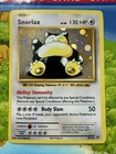 Pokemon Snorlax Evolutions Black Star Promo XY179 Moderately Played