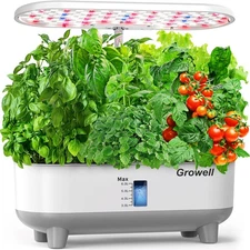Hydroponics Growing System Kit, 16 Pods Indoor Garden with 28W Full Spectrum ...