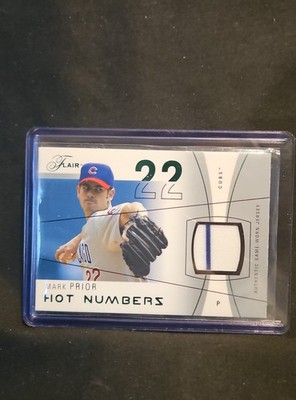 2004 Flair - Hot Numbers Game Used Mark Prior #HN-MAP Green (MEM)