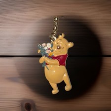 2025 Disney Parks Winnie The Pooh Flowers Bag Tag Keychain New