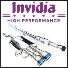 Invidia Q300 Oval Titanium Tip Cat-back Exhaust System Fits 13-18 Ford Focus St