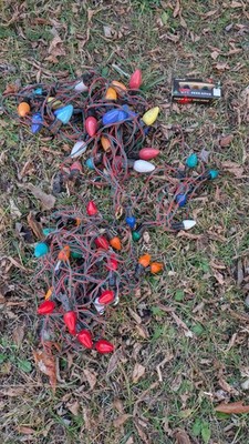 Christmas Lights Vintage Timco USA Big Bulb Over 50 Foot 