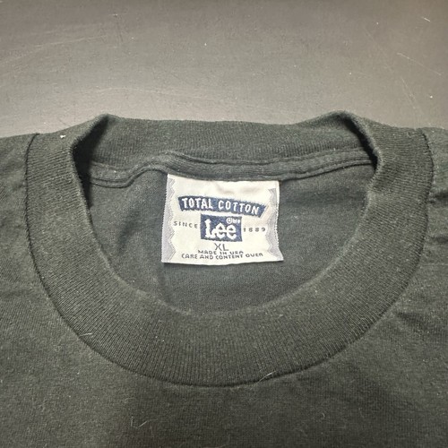 Size XL 1990s The Gasworks Gas Mask Art Graphic T Shirt London England Flag USA - Picture 3 of 7
