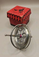 VINTAGE ANTIQUE PURPLE CENTER HONEYCOMB GYROSCOPE SCIENTIFIC TOY