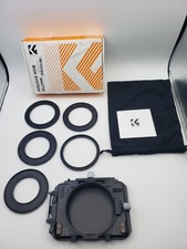K F Concept DSLR Camera Matte Box - Carbon Fiber, 67-95mm Adapter Rings, 4x5.65