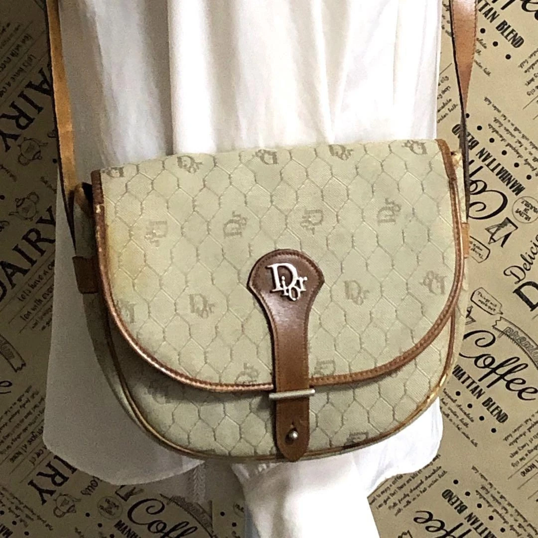 Sac bandoulière Dior pochette trotteur marron