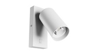 5904433153898 Squalla Variosa Switch GU10 Kinkiet 230V IP20 55X100Mm BiaŁY OkrĄG