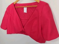 Watters  Watters Bolero Shrug Pink Formal Wedding Jacket Cropped VTG EUC