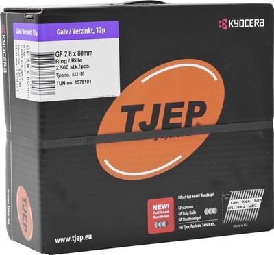 TJEP GF28/80 Rillennagel verzinkt Rundkopf 2.500 Stk. für GRF 34/100 GN100 MAX