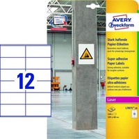 Avery Zweckform Stark Haftende Papier Etiketten 105 X 48 Mm Weiß 240 Etiketten