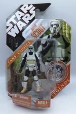 Star Wars 30th Anniversary Saga Legends Biker Scout Action Figure  Coin 2007 NEW