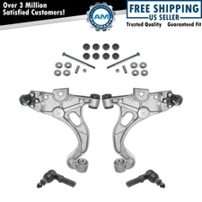 6 Piece Steering & Suspension Kit Control Arms Tie Rods Sway Bar End Links New