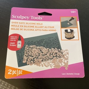 Sculpey Tools Flexible Oven Safe Silicone Lace Mold Great for Jewelry 