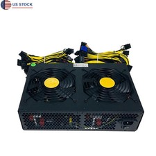 1 X 3300W Miner Power Supply 110-240V ATX PSU PC Power Supply 12 Card Mining Rig