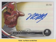 2013 Bowman Platinum Prospects Gold Refractor 30/50 Mike O'Neill Auto READ e6p