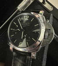 Panerai Luminor Pam 537 00537 Watch GMT 42mm -Power Reserve -c.2016 -Box/Papers-