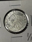 1/10 oz Golden State Mint Silver Round Incuse Indian .999 Fine
