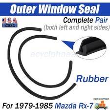 For 1979-1985 Mazda Rx-7 Outer Window Seal (Pair) Complete Set both left & right