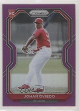 2021 Panini Prizm Tier II Purple Prizm Johan Oviedo #176 0l1b