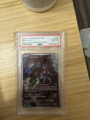 Pokémon Mewtwo Promo Holo 052 Scarlet & Violet Promo PSA 8 English 2023