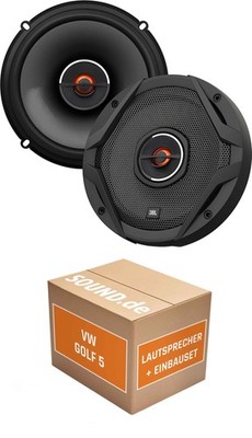 Lautsprecher Boxen hinten JBL GX602 für VW Golf V 2x Tief-Mitteltöner mit integr