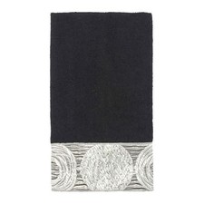 Avanti Linens 19334BLK Galaxy Fingertip Towel, Black
