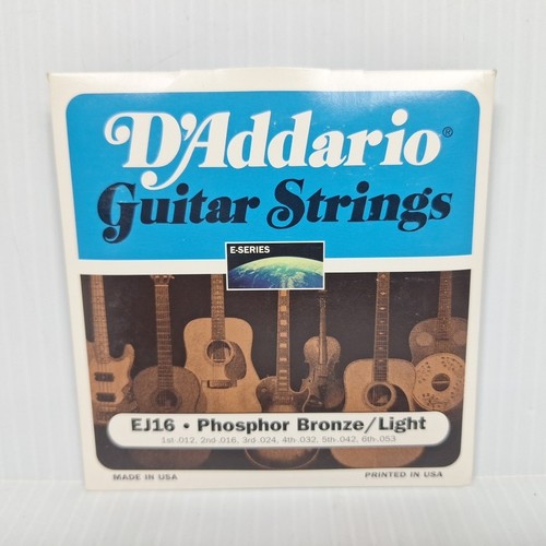 D'Addario EJ16 Phosphor Bronze Akustikgitarrensaiten - leichte Stärke - 12-53 USA - Bild 1 von 4