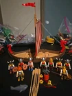 Vintage PLAYMOBIL 3150 VIKING LONGBOAT & Extra Parts