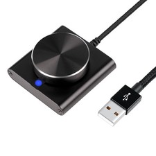 USB Volume Control Knob for PC: External Media Adjustment Controller - Metal ...