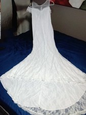 Ivory Lace Mermaid Wedding Dress