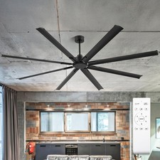 Industrial Ceiling Fan 84 Inch 6 Speed Remote 8 Blades