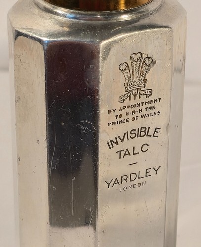 Vtg. Yardley of London Invisible Talc HRH Prince of Wales-Contains Some Powder - Picture 4 of 13